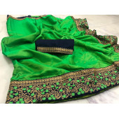 Sana Silk Saree With Heavy Embroidery Work